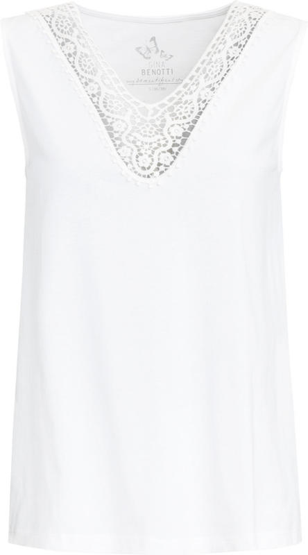 Damen Top mit Spitzeneinsatz (Nur online)