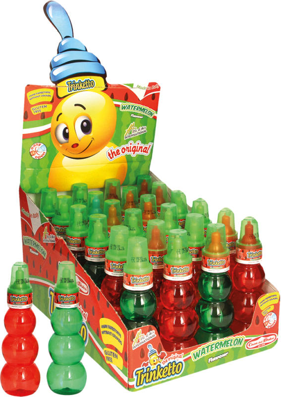 Kohlensäurefreie Kaltgetränk mit Wassermelonengeschmack