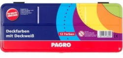 PAGRO Deckfarbkasten 12 Farben