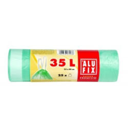 ALUFIX Müllsäcke mit Zugband 35 Liter 25 Stück grün