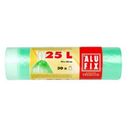 ALUFIX Müllsäcke mit Zugband 25 Liter 30 Stück grün