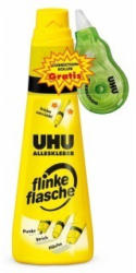 UHU Alleskleber Flinke Flasche 90g mit gratis Korrekturroller