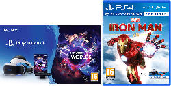 PS4 VR Set: Virtual Reality + Camera + VR Worlds (download Code) + Marvel's Iron Man VR