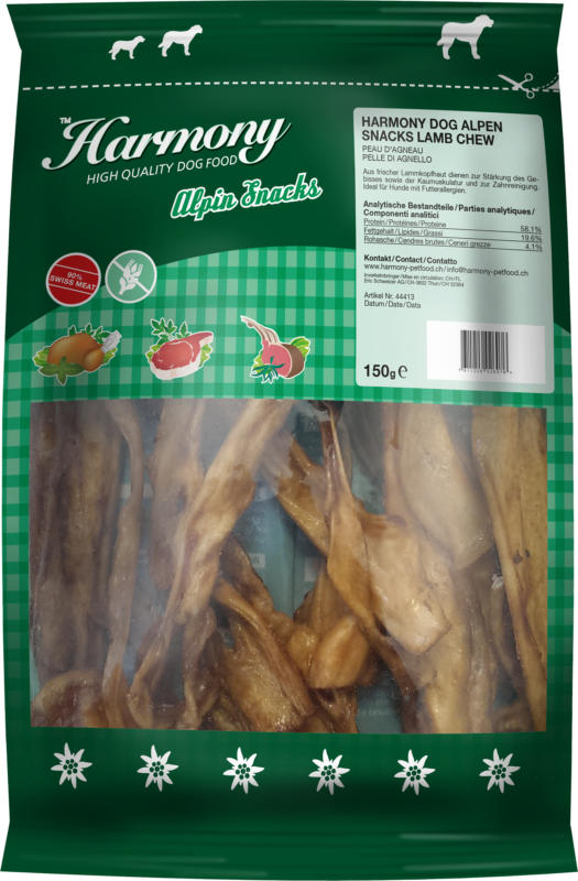 Harmony Alpin Snacks Lamb Chew 150g