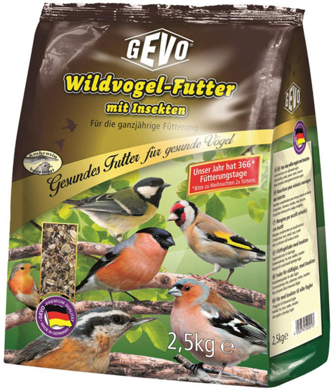 GEVO Wildvogelfutter Insekten & Chia 2.5kg