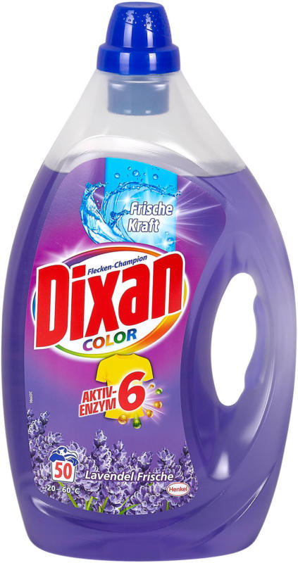 Dixan Flüssigwaschmittel Flecken-Champion Lavendel Frische Color