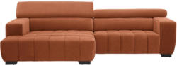 Wohnlandschaft in Textil Orange