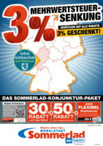 Möbelstadt Sommerlad 3% Mehrwertsteuersenkung - bis 11.07.2020
