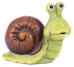Standdeko Schnecke 7,5 cm grün