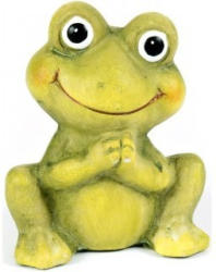 Standdeko Frosch 8 cm grün