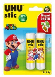 UHU Stic Super Mario 2 x 8,2g inkl. Magnet