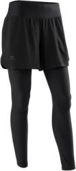 Laufhose lang & kurz 2-in-1 Run Dry+ Damen schwarz