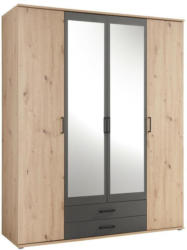Kleiderschrank Chicago B: 159,6cm Eiche Dekor