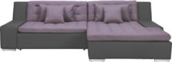 Wohnlandschaft In Textil Grau, Lila