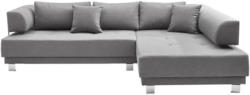 Wohnlandschaft In Textil Grau