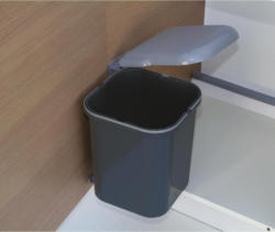 Abfalleimer Dunkelgrau 15 Liter