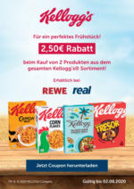 KELLOGG Kellogg's kaufen & sparen - bei Rewe & Real - bis 18.07.2020