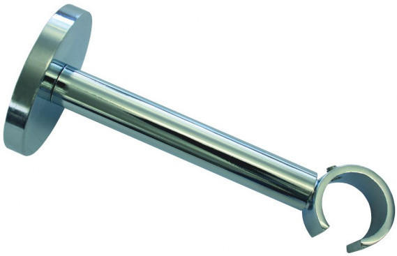 Träger Ø 20, Metall, 1lfg., offen, ca. 10 - 14 cm, chrom