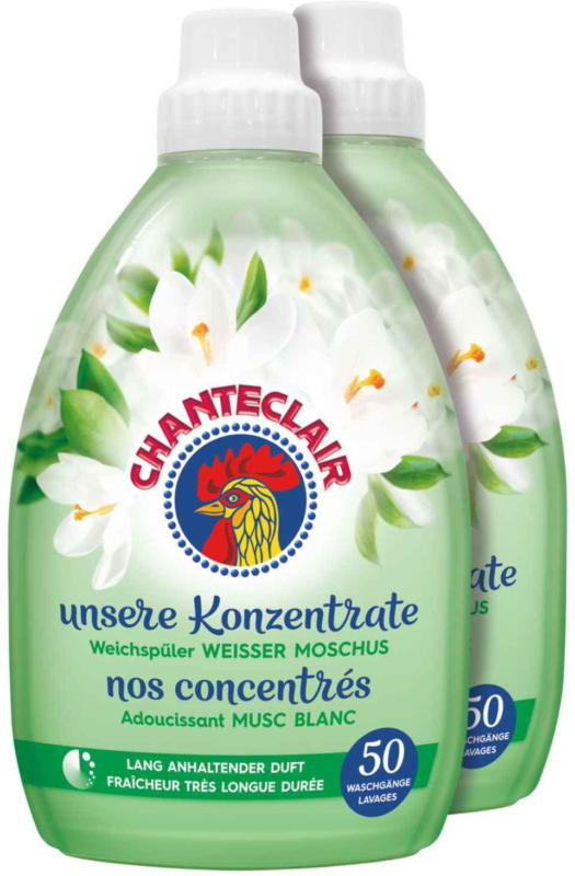 Chanteclair ammorbidente muschio bianco 2 x 50 lavaggi -