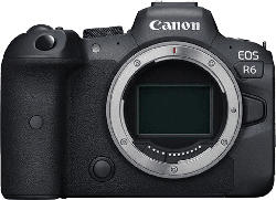 Canon Systemkamera EOS R6 Gehäuse, 20.1MP Vollformat, 4K60p, 12B/s, OLED Sucher, 3 Zoll Touch, Schwarz
