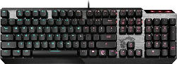 Gaming Tastatur Vigor GK50 Low Profile, LEDs RGB, USB, DE, schwarz (S11-04DE227-GA7)