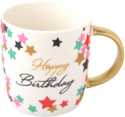 Tasse mit Happy Birthday-Schriftzug