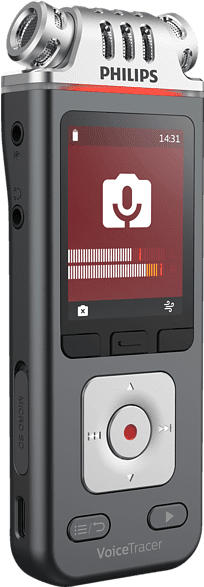 PHILIPS DVT 7110 Diktiergerät, Anthrazit/Chrom
