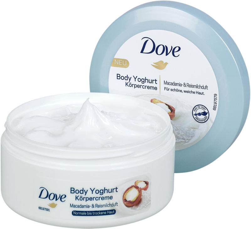 Dove Body Yoghurt Körpercreme Macadamia- & Reismilchduft