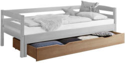 Bettschubkasten Emilia B: 195 cm Buche/Weiß