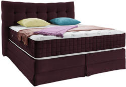 Boxspringbett Domino ca.200/220cm, Weinrot