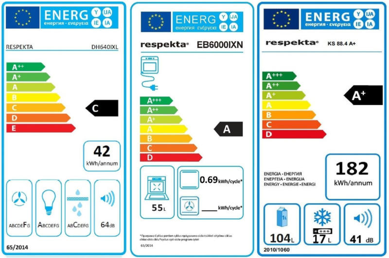 Respekta Küchenzeile KB270BGE 270 cm Grau-Buche Nachbildung
