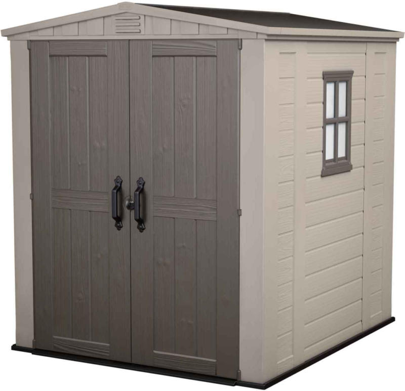 Kunststoffhaus Factor 6x6, taupe/beige -