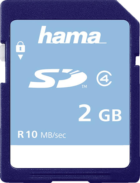 HAMA Class 4, SD Speicherkarte, 2 GB, 10 MB/s
