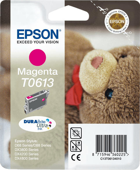 EPSON Original Tintenpatrone Teddybär Magenta (C13T06134010)