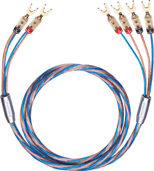 OEHLBACH 10803 BI-TECH 4 KU./SI. BE-WIRING 2X3,0M Kabel, Blau/Kupfer