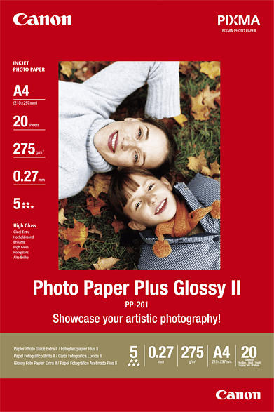 CANON PP-201 Fotopapier 297 x 210 mm A4 20 Blatt