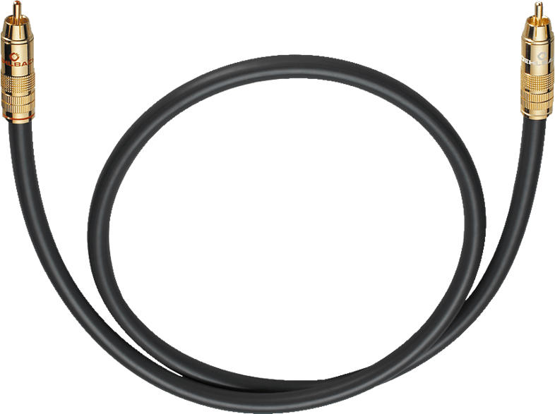 OEHLBACH Subwoofer Cinch-Kabel NF 214 Subwooferkabel 6,0m Subwooferkabel, Anthrazit