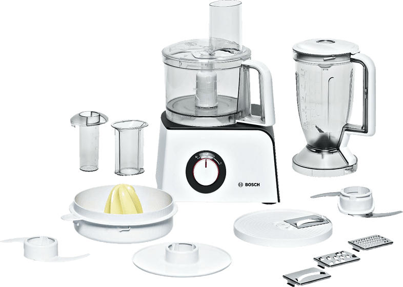 BOSCH MCM 4100, Kompaktküchenmaschine, Weiß/Anthrazit (2.29 l)