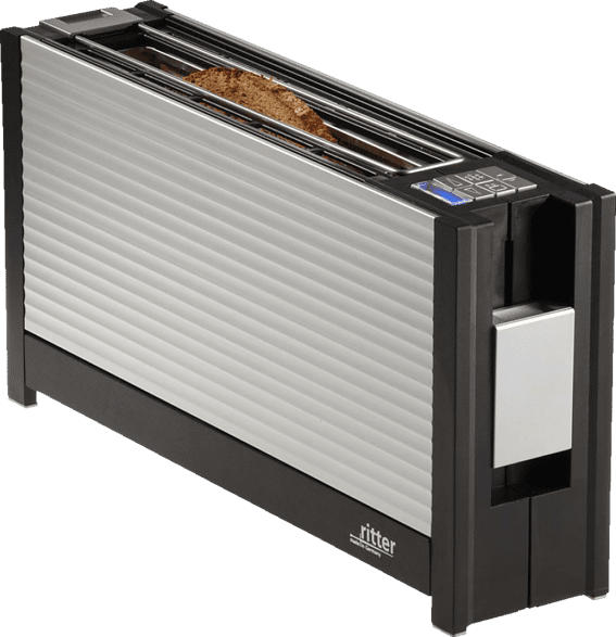 RITTER 630.010 VOLCANO 3 Toaster Silber (950 Watt, Schlitze: 1)