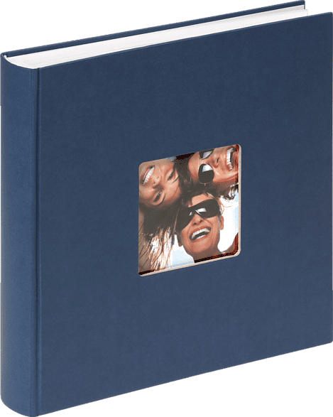WALTHER FA-208-L Fun Fotoalbum , 100 Seiten , Papiereinband , Blau