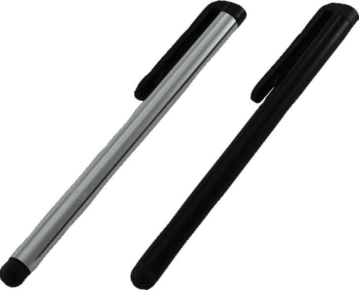 AGM 42148 2er Touchpen STYLUS PENS Schwarz / Silber