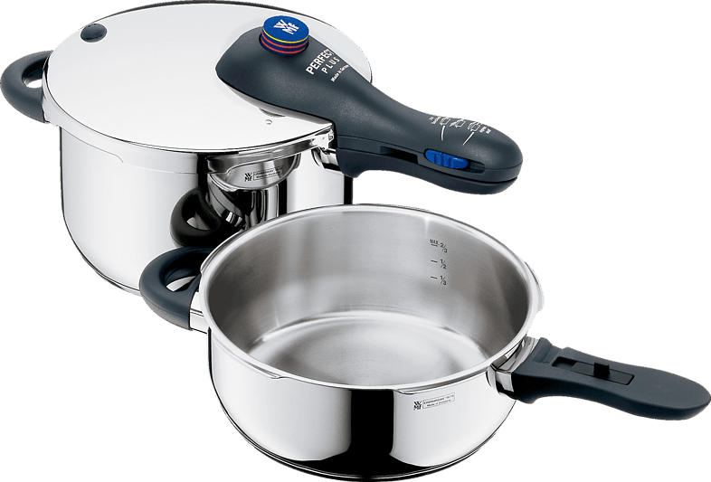 WMF 07.9392.9990 Perfect 2-tlg. Schnellkochtopf (Cromargan® Edelstahl rostfrei 18/10)