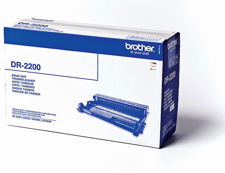 BROTHER DR-2200 Trommeleinheit Schwarz Reichweite für bis zu 12.000 Seiten bei einer Seite pro Druckjob, günstige Druckkosten dank getrenntem Toner-/Trommel-System