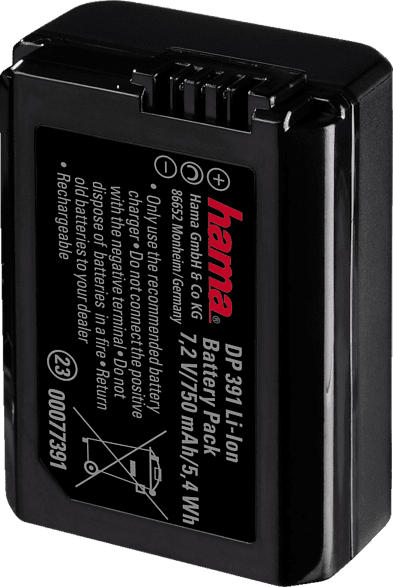 "HAMA ""DP 391"" für Sony NP-FW50 Akku Sony , Li-Ion, 7.2 Volt, 750 mAh"
