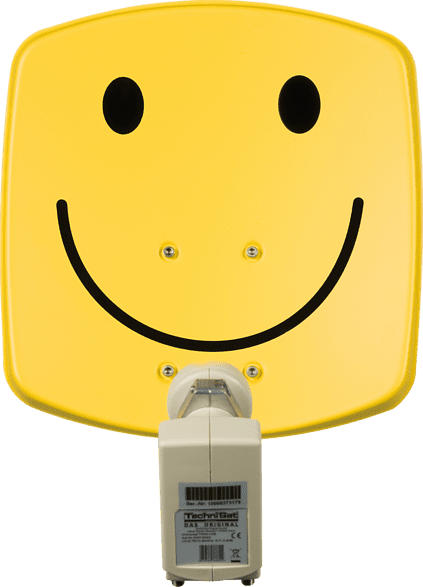 TECHNISAT 1533/2882 DigiDish 33 Twin Smiley Satellitenschüssel (33 cm, Twin-LNB)