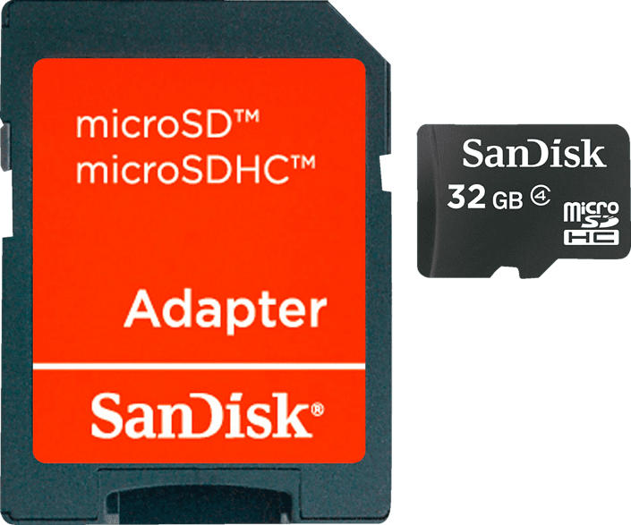 SANDISK Micro-SDHC inkl. SD-Adapter 32 GB