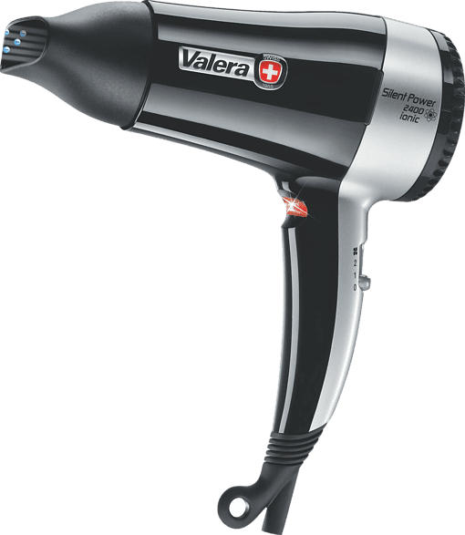 VALERA 545.14 Silent Power 2400 Ionic Haartrockner Schwarz/Silber (2400 Watt)