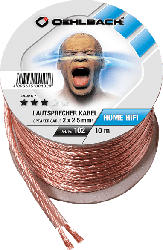 OEHLBACH Speaker Wire SP-25 1000 Lautsprecherkabel 2 x 2,5 qmm, Mini Spule 10 m Lautsprecherkabel