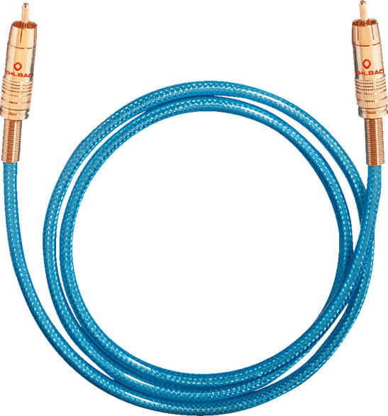 OEHLBACH Digitales Audio-Cinchkabel NF 113 Digital 15 m Kabel, Blau