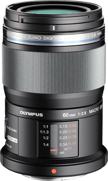 OLYMPUS Pen M ZUIKO ET 60mm 1:2,8 macro 60 mm-60 mm f/2.8 ED (Objektiv für Micro-Four-Thirds, Schwarz)